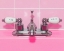 Picture of RETRO PINK SINK FAUCET