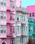 Picture of PINK AND BLUE ROW HOUSES IN SAN FRANCISCO