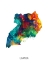 Picture of UGANDA WATERCOLOR MAP