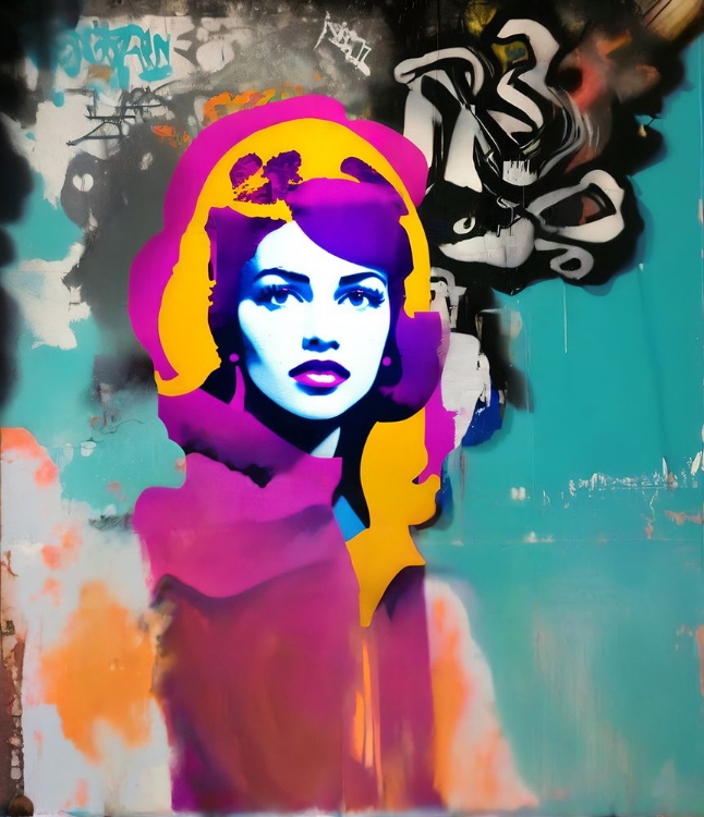Picture of ABSTRACT GRAFFITI PORTRAIT