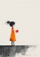 Picture of THE GIRL WITH THE RED COFFEE CUP