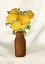 Picture of VASE OF FLOWERS IN YELLOW