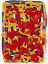 Picture of YELLOW DOTTED LINE ART ABSTRACT RED OVERLAY