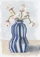Picture of FLOWERS IN A STRIPED VASE II