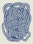 Picture of LINE ART ORGANIC SHAPE IN BLUE 03