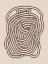 Picture of LINE ART ORGANIC SHAPE IN BEIGE
