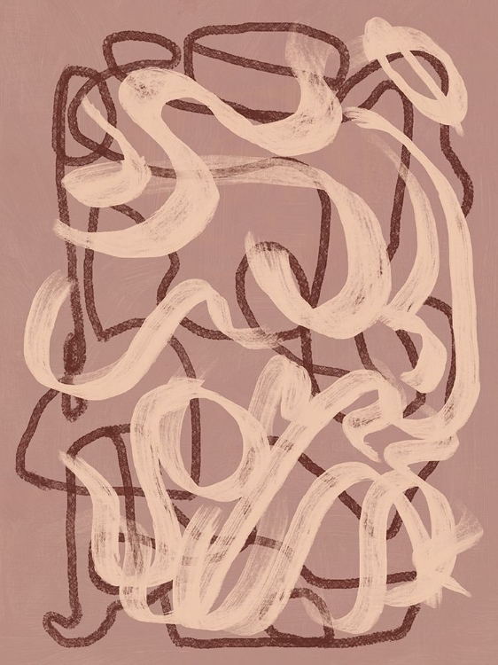 Picture of DRY BRUSH ABSTRACT IN NUDE