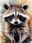 Picture of RACOON AQUARELL