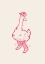 Picture of DUCK WEARING WESTERN BOOTS IN PINK