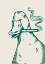 Picture of SMOKING DUCK IN GREEN