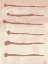Picture of RUSTIC ABSTRACT INK BRUSH STROKES IN TERRACOTTA ON PINK AND WHITE