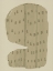 Picture of ORGANIC PATTERNED SHAPES IN GREY GREEN ON BEIGE.