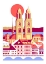 Picture of CITY OF ZURICH SWITZERLAND SWISS SUMMER MOUNTAINS CITY