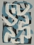 Picture of DRY BRUSH ABSTRACT IN GREY AND BLUE
