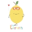 Picture of I LOVE LEMON! A CUTE LEMON HOLDING A LOVE HEART.