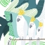 Picture of COCKATOO IN A JUNGLE DOODLE BY CARLA DALY