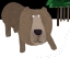 Picture of CUTE BROWN BEAR IN THE SNOW BY CARLA DALY