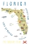 Picture of ILLUSTRATED MAP OF FLORIDA BY ARTIST CARLA DALY