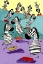 Picture of HILARIOUS ZEBRAS IN THE SKATEPARK BY ARTIST CARLA DALY