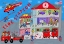 Picture of FIREMEN AND THE FIRE STATION BY ARTIST CARLA DALY