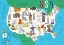 Picture of ILLUSTRATED MAP OF THE USA BY ARTIST CARLA DALY
