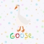 Picture of HAPPY GOOSE WEARING COLORFUL GLASSES BY ARTIST CARLA DALY