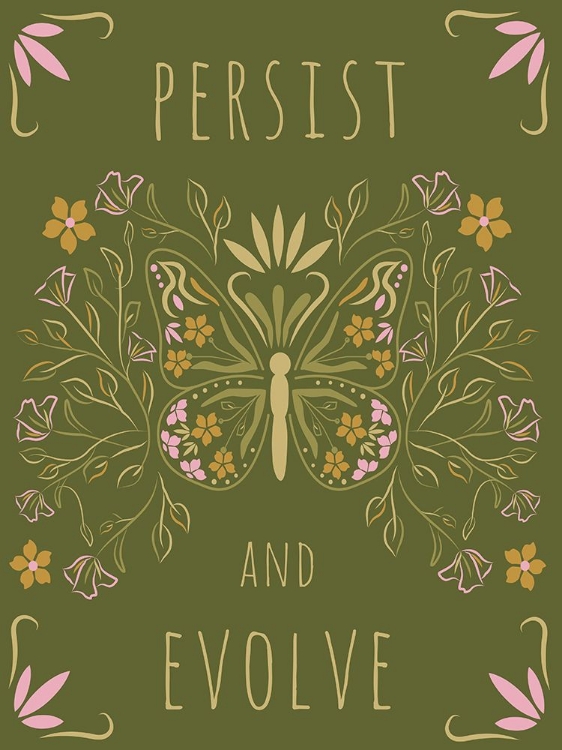 Picture of PERSIST AND EVOLVE GREEN 1