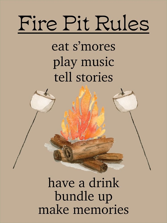 Picture of FIREPIT RULES 2