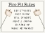 Picture of FIREPIT RULES