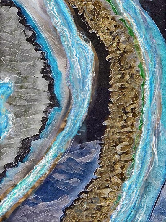 Picture of GOLD FLAKE GEODE