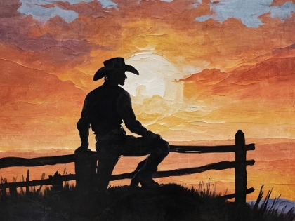 Picture of COWBOY SUNSET 1