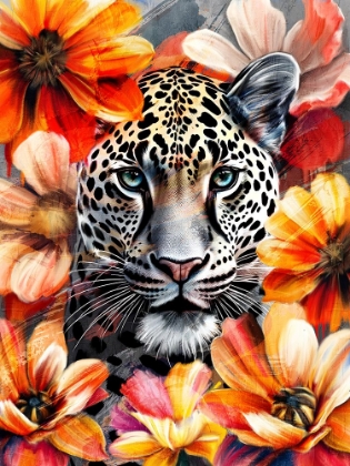Picture of LEOPARD FLORAL 1