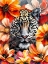 Picture of LEOPARD FLORAL 1