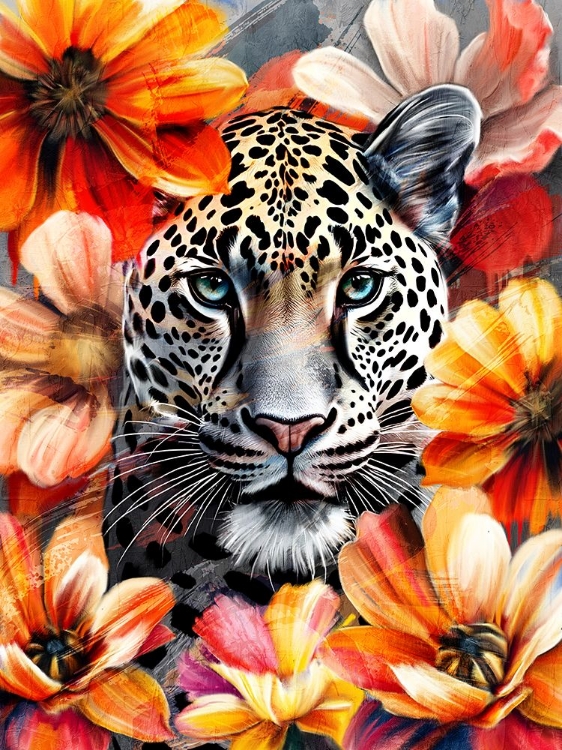 Picture of LEOPARD FLORAL 1