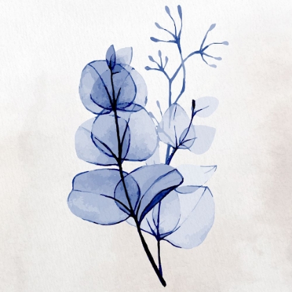Picture of BLUE WATERCOLOR PETALS 1