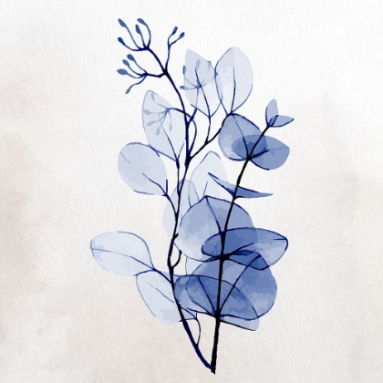Picture of BLUE WATERCOLOR PETALS 2