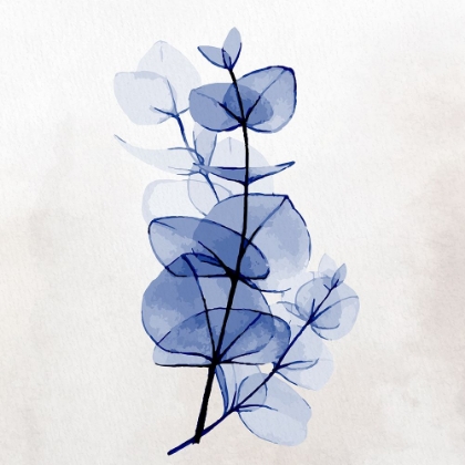 Picture of BLUE WATERCOLOR PETALS 3