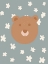 Picture of BROWN BEAR WITH FLOWERS