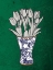 Picture of ILLUSTRATED FLORAL VASE