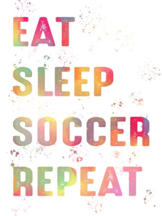 Picture of EAT SLEEP SOCCER REPEAT V2
