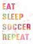 Picture of EAT SLEEP SOCCER REPEAT V2