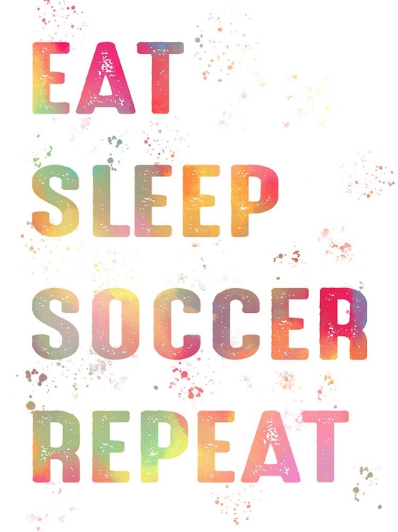 Picture of EAT SLEEP SOCCER REPEAT V2