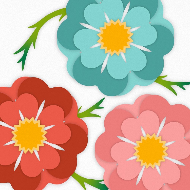 Picture of VINTAGE FLOWERS IN THE WIND 2