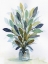 Picture of LEAVES JAR BLUE