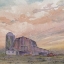 Picture of RED BARN AT SUNSET 3 V2