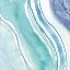 Picture of ABSTRACT BLUE TEAL WAVES 3