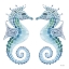 Picture of STAINED GLASS SEAHORSE