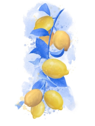 Picture of PROVIDENCE LEMON BRANCH BLUE LEAVES