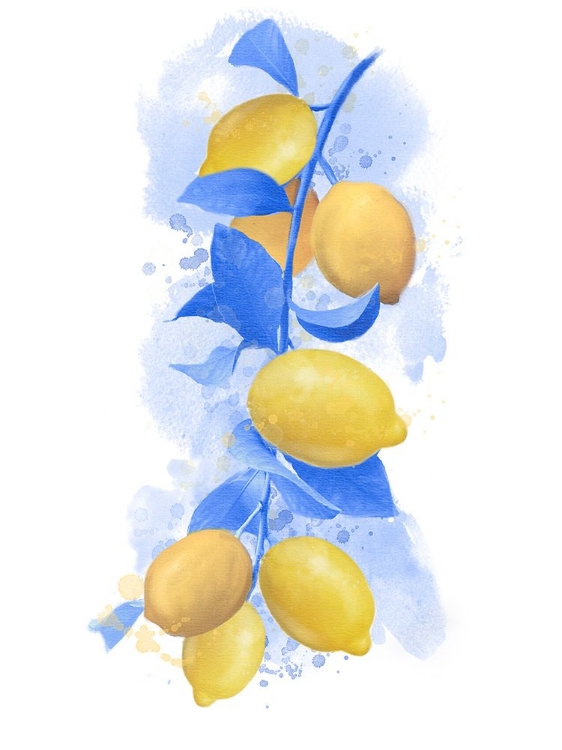 Picture of PROVIDENCE LEMON BRANCH BLUE LEAVES
