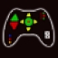 Picture of GAMING PIXELATED CONTROLLER BLACK